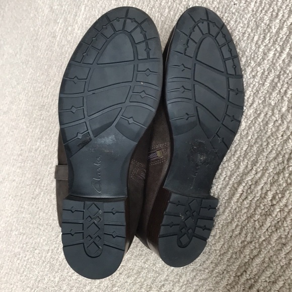 Clark’s Brown Suede Zip Boots 9.5 - Picture 7 of 13